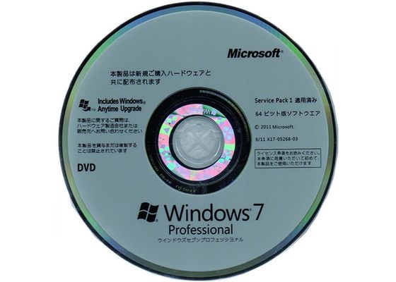 Chine Plein logiciel de version de Windows 7 du Pro Pack 64Bit de systèmes véritables d'OEM fournisseur